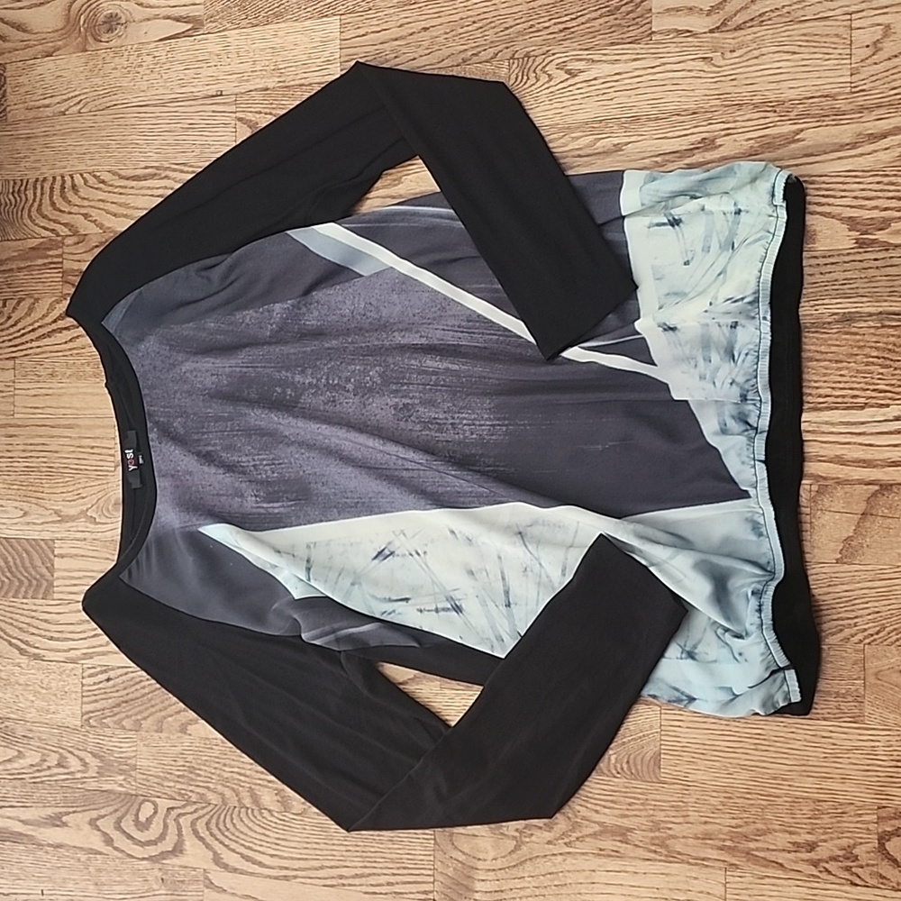 (6) Yest Art Deco Loose Fit Modest Eclectic Casual Satin Geometric Soft